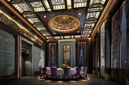 阿拉善低调奢华的新中式酒店设计效果图