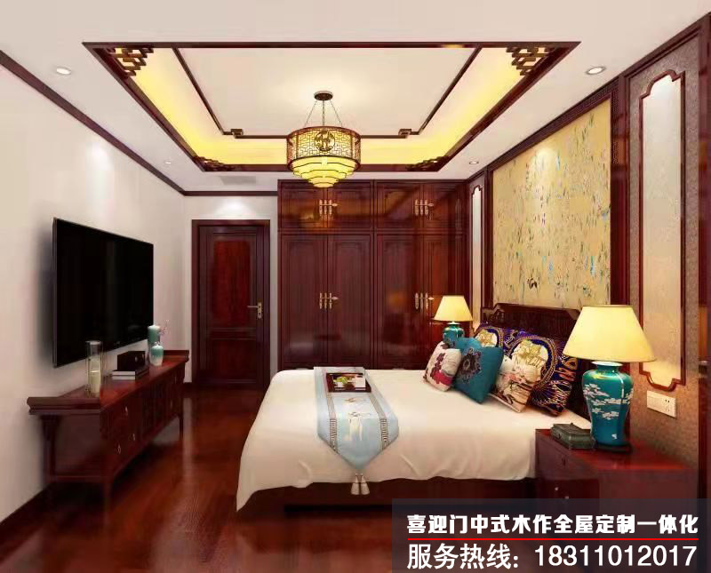 中式次卧室效果图